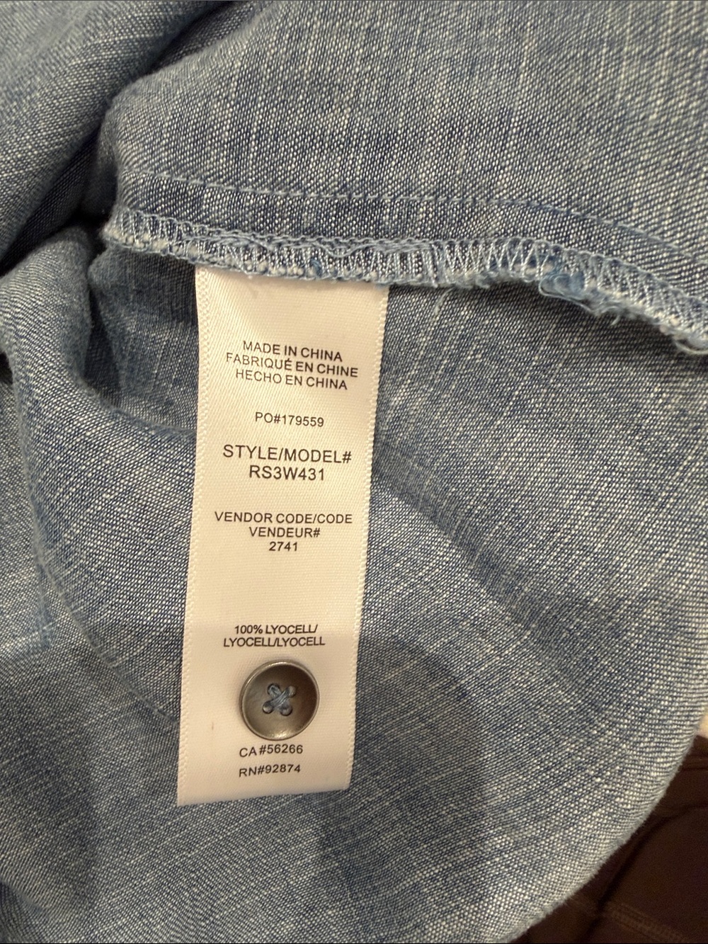Splendid puff-sleeve denim blouse - Picture 6 of 6